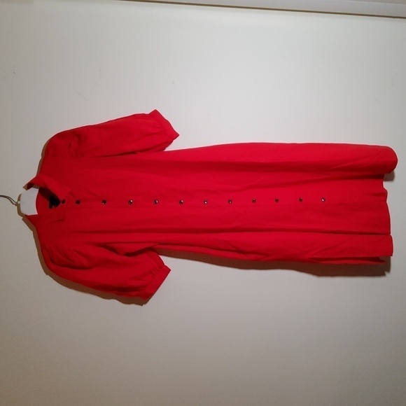 Ann Taylor Collared Shirtdress Size XS Linen blend - Picture 1 of 6